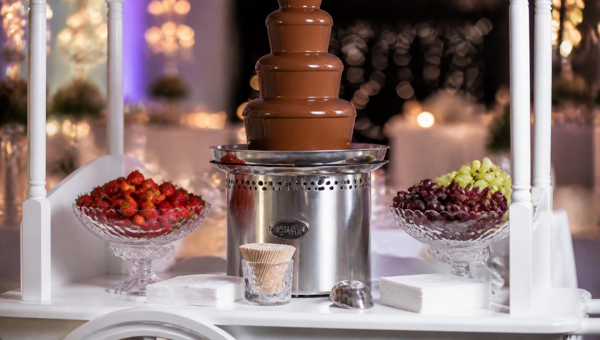 Cascata de chocolate que ninguém esquece